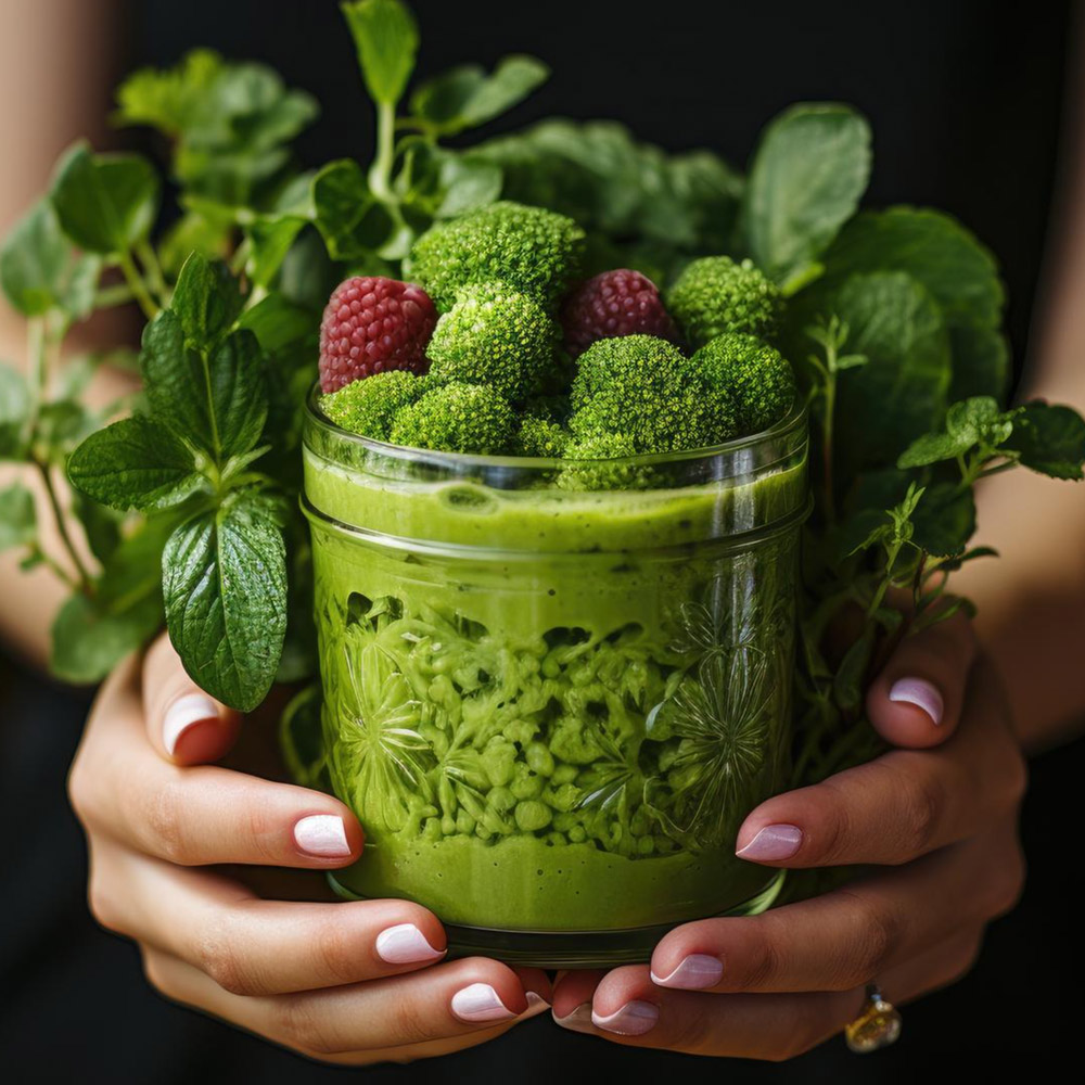 Green spirulina smoothie Green spirulina smoothie